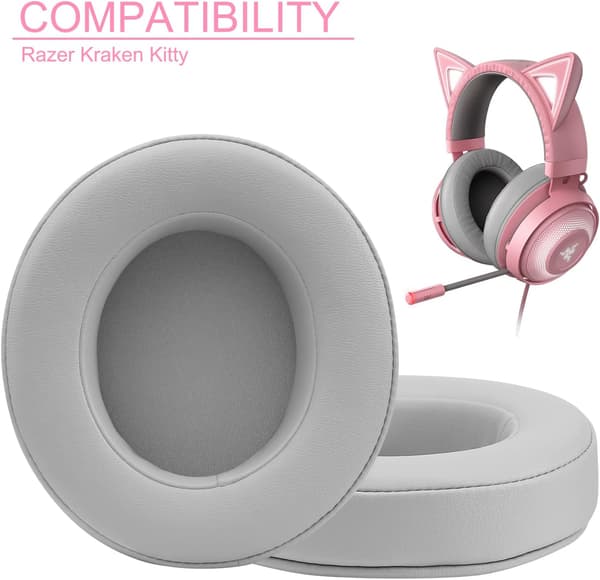 1 par erstatningsørekputer for Razer Kraken Kitty-headset
