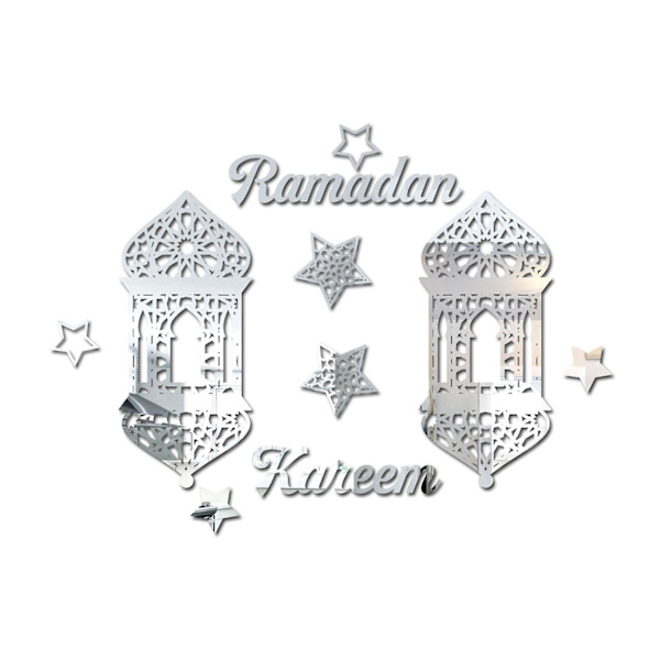 Seinätarra Ramadan Kareem Lyhtytarra Ikkunatarra Koriste Hopea