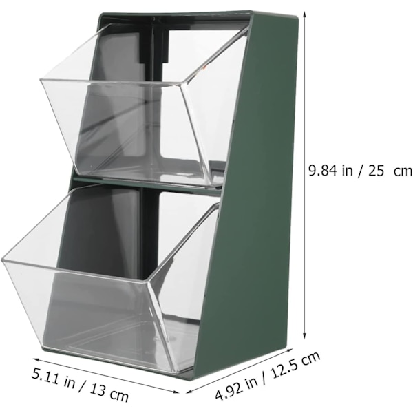 Teposeholder Teposeholder Teposeholder Kaffepose Oppbevaringsbeholder Drikk Pods Sukkerpakker Tepose Hylle For Skap Benkeplate (1 stk)