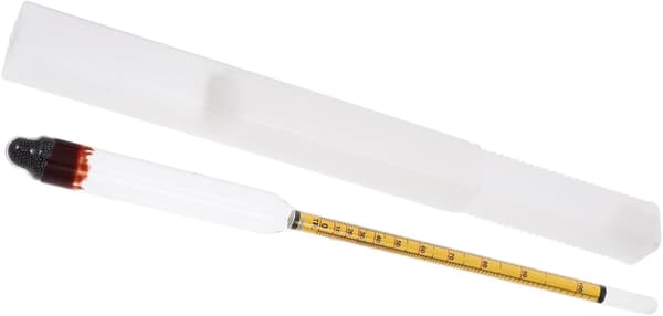Alkoholmåler Presisjon Alkoholhydrometer med lettlest gul skala