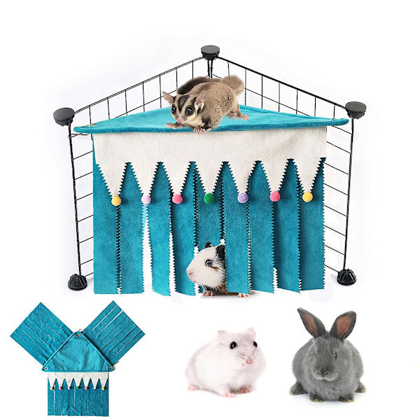 Jouluvihreä Kokeilukotelo Ripustuva Hammock-Talo Hamsterin Telttateltta Leikkiin ja Nukkumiseen Jouluvihreä