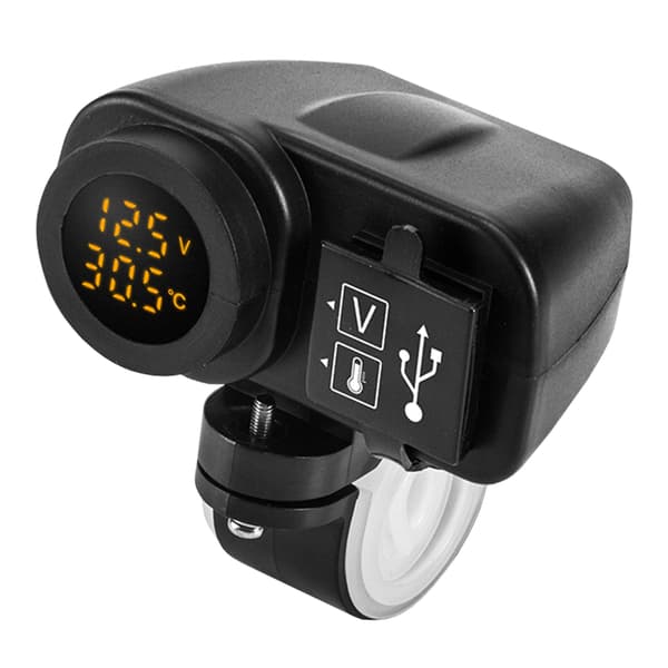 12,5V motorcykel USB-oplader - til 2,1A 12V motorcykeloplader -