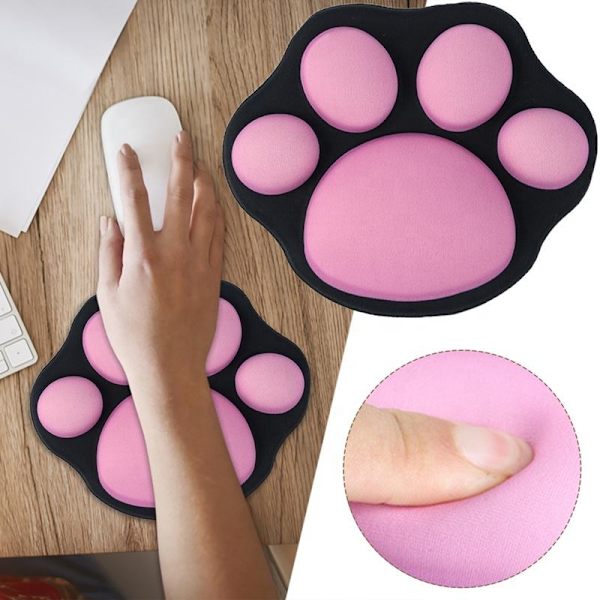 Gel Pad Katteklo-Formet Tastatur Komplementerer Base Mat til Mus Anime en Mus Pad Skab Pad Gamer Gel Ergonomisk Musmåtte Pink Mat