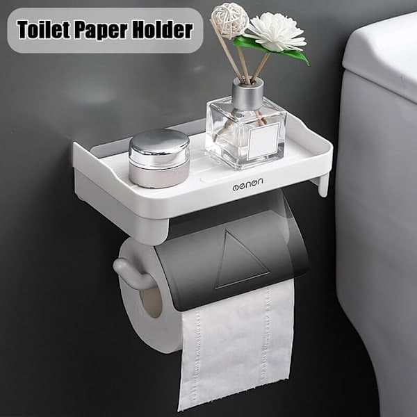 WC-paperiteline säilytysteline HARMAA Harmaa Grey Grey