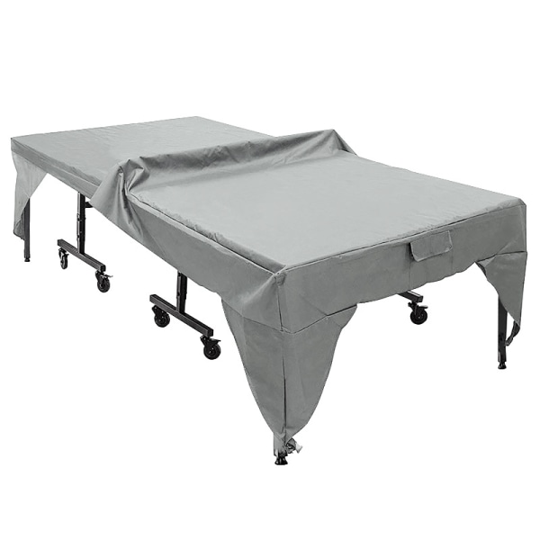 Grå grå utomhus pingisbord cover, praktiskt, vattentätt, lätt att rengöra - slitstarkt, för skydd
