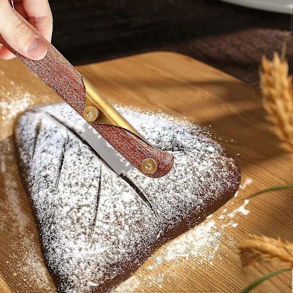 Deigkutter Håndlaget Brød Lame Bakeriverktøy for å Kutte Surdeigsbrød - q37/YY