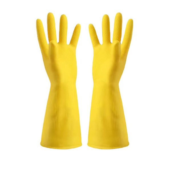 2 Par Hushålls Handskar Gummi Diskmaskinshandskar Extra Tjocklek