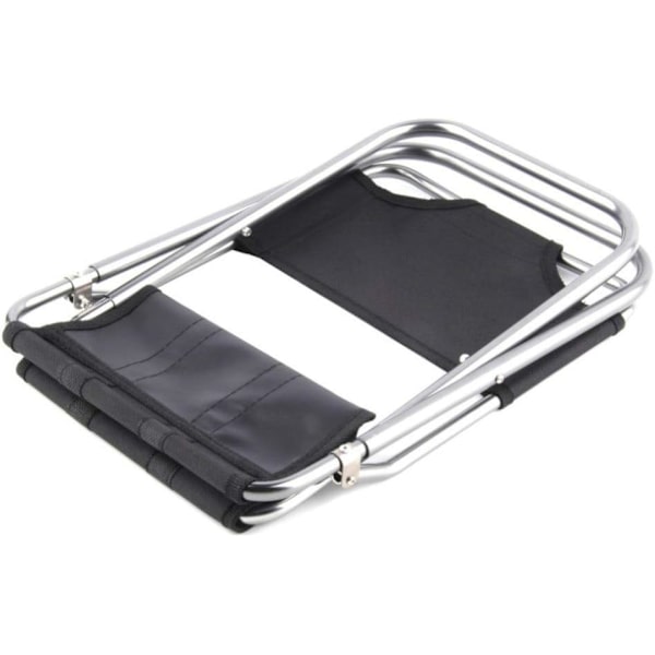 Fällbar Bärbar Fällbar Pall Camping Footool Utomhus Liten Fiske Stol Lättlätt Camp Aluminium Stolar Säte för Camping Picknick Resa - Svart