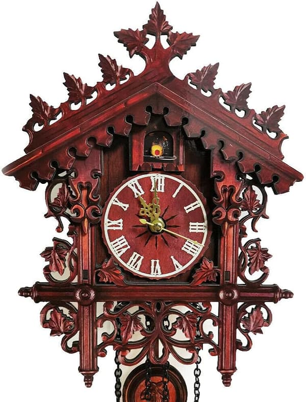 Black Forest Cuckoo Clock, Antique Black Forest Wall Cuckoo Clock, Roman Numerals Cuckoo Clock for Home, Office, Restaurant, Cafe