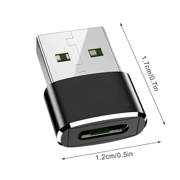 5 stk. hunn til USB 3.0 hann-adapter USB C til USB A-kontakt