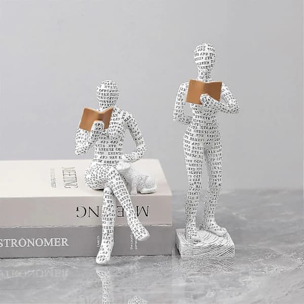 Artistic Sitting and Lying Resin Ornaments for Home Decor