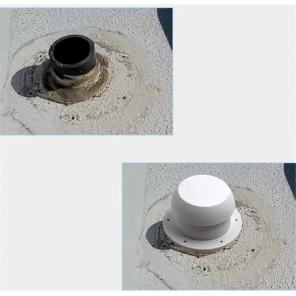 Ventilasjonsvifte Soppformet Bobiltakventilasjon For Bobiler Stasjonsvogner Camping (hvit)