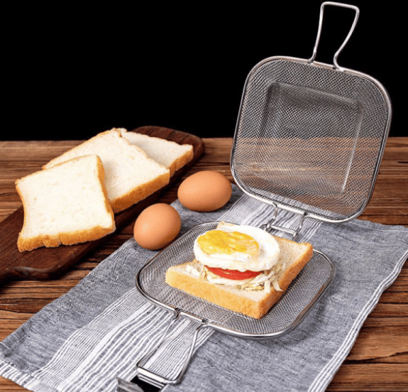 Sandwichklemme 304 rustfritt stål toast brød baking nett baking b