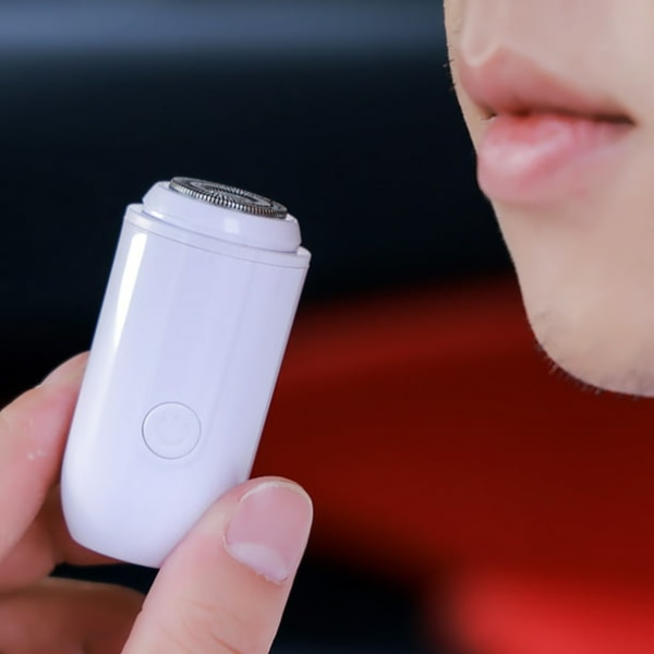 Mini Skäggtrimmer Bärbar Elektrisk Rakapparat Robust Skäggtrimmer