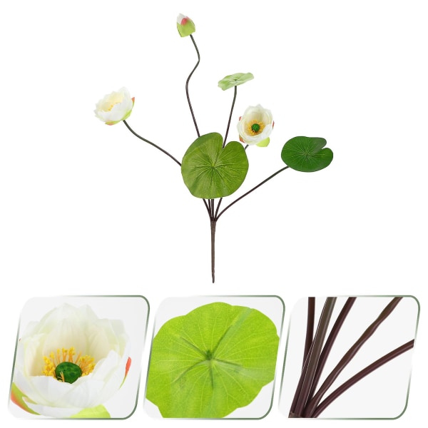 Grøn Dekor Kunstig Blomst Rekvisit Hawaii Fest Udendørs Dekoration Hvid Sommer Blomst Kunstig BlomstHvid65C White 65CM