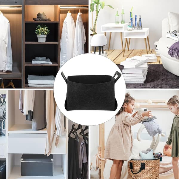 Vasketøjskurv Organizer Opbevaringsholder 36 * 25 * 23cm Polyester Sammenklappelig