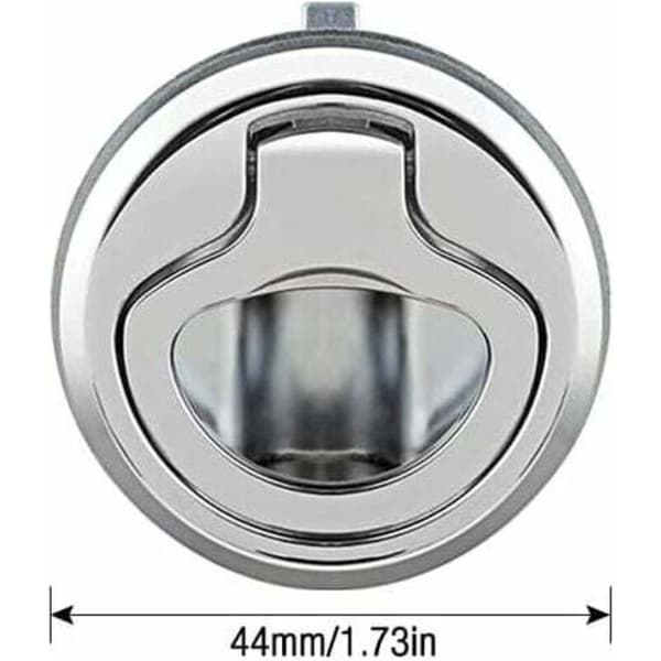Flush Hatch Latch, 2 Pieces Flush Hatch Latch, Boat Hatch, Flush Hatch Handle, Flush Lift Handle Silver