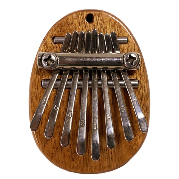 8 tangenter Mini Tommelfinger Piano Finger Percussion ， Mini Kalimba, Mini Tommelfinger Klaver massivt træ til præstation
