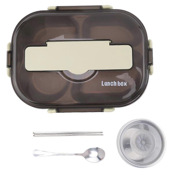 1,5L Matbokser for Studenter, Termisk Isolering Bento Matboks Bestikksett, Matbeholder for