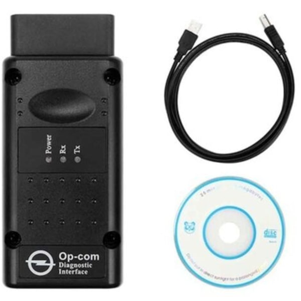 Interface Diagnostic Tester, OPCOM 2012V CAN OBD2 Operator Firmware V1.99, USB, Black (FMY)