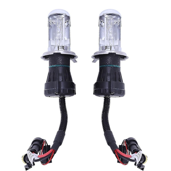 2x Pære Auto HID Bi-xenon Stråle Høy / Lav Pære H4 (55w, 6000k)