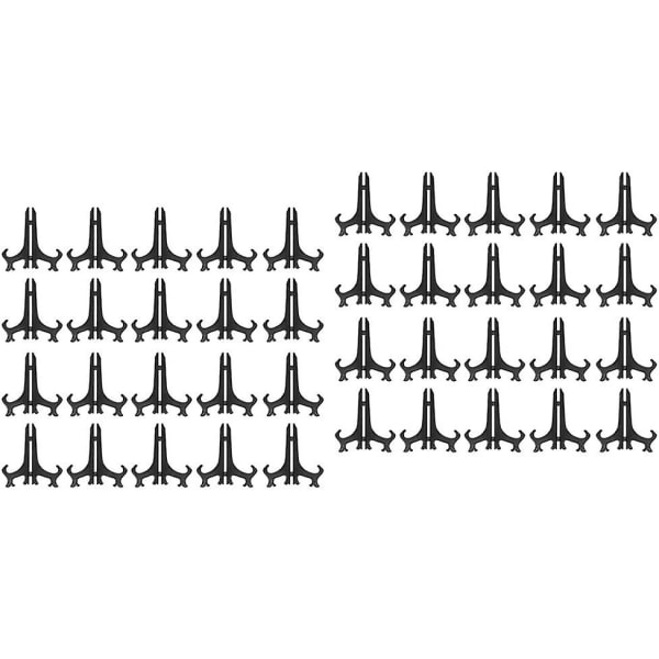 Generisk Set med 40 Dekorativa Plastplattställ Justerbara Plattställ, Bokställ, Medium Fotoställ - 4\"