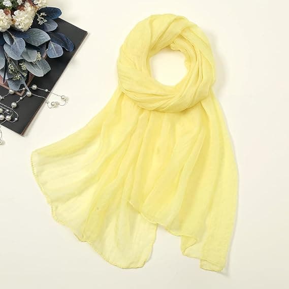 Chiffonskjerf for kvinner, lette dameskjerf, myk sjal