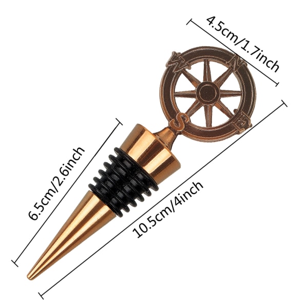 2-pakks Vinstoppere Dekorasjon Unik Legering Vinstoppere Dekorasjon Vinterferie Bryllup Jul Fest Tilbehør