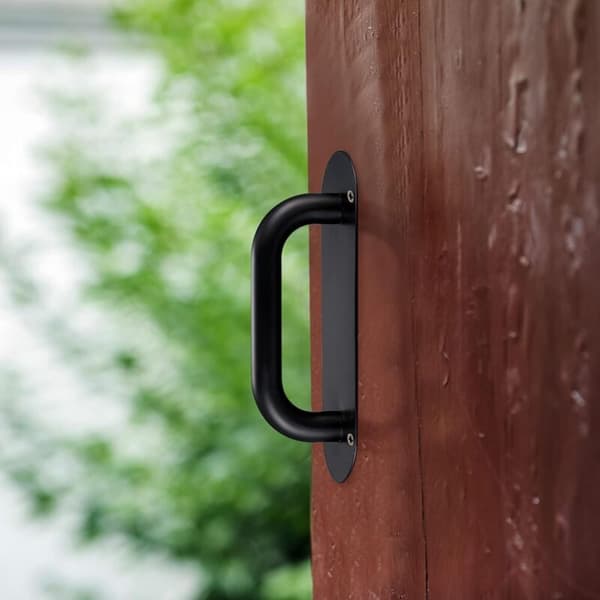 Sliding Door Handle, Set of 2 Barn Door Handles, Pull Handle with Back Plate, Gate Handle, Door Handle Plate