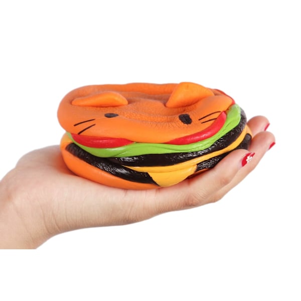 4.5\" Squishies Jumbo Långsamt Stigande Squishie Katt Hamburgare Bröd Leksak - de är söta och mjuka med doft