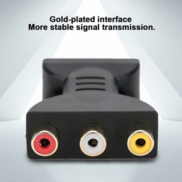 HDMI til AV-adapter, HDMI til RGB til RCA-komponentkonverter 1080P