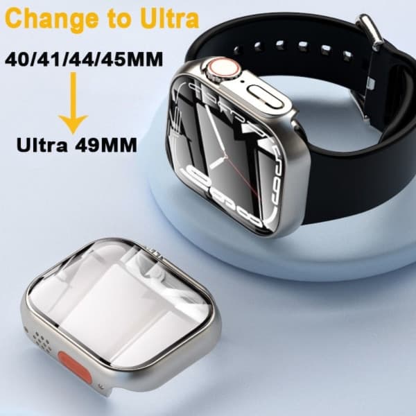 Switch til Ultra Case PC hærdet glas titanium 45MM-45MM titanium 45MM-45MM