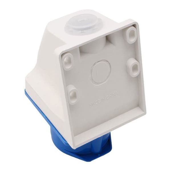 Industrial Socket, 16 Amp, 3 Pin, 220-250V, IP44 Waterproof, 2P + E, 3 Phase, 16A, Suitable for RVs, Caravans, Camper Vans