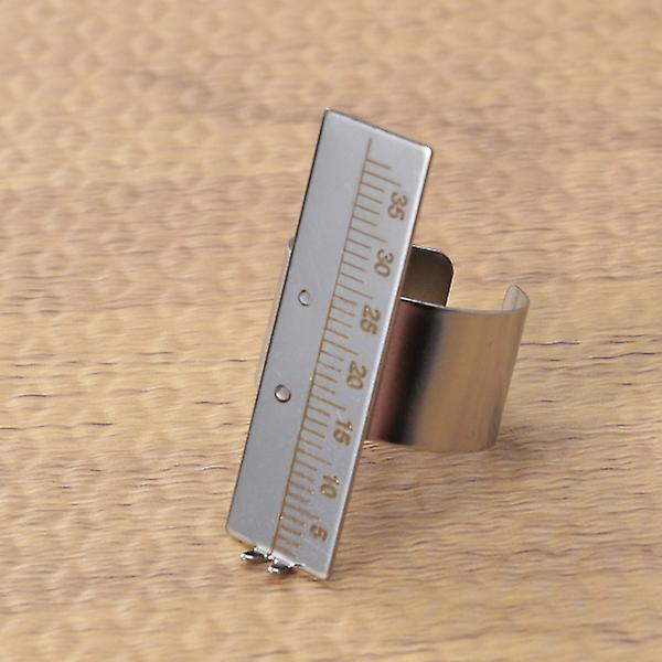 Fingerlinjal i rostfritt stål Tandläkarinstrument Instrument för mätning av rotkanal i rostfritt stål Ringlinjal i rostfritt stål