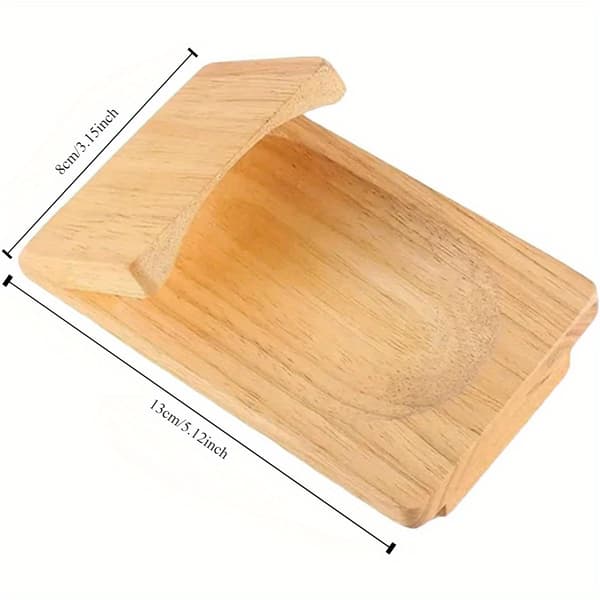 Wooden Oyster Shucker with Safety Guard, Durable Kitchen Tool for Opening Oysters