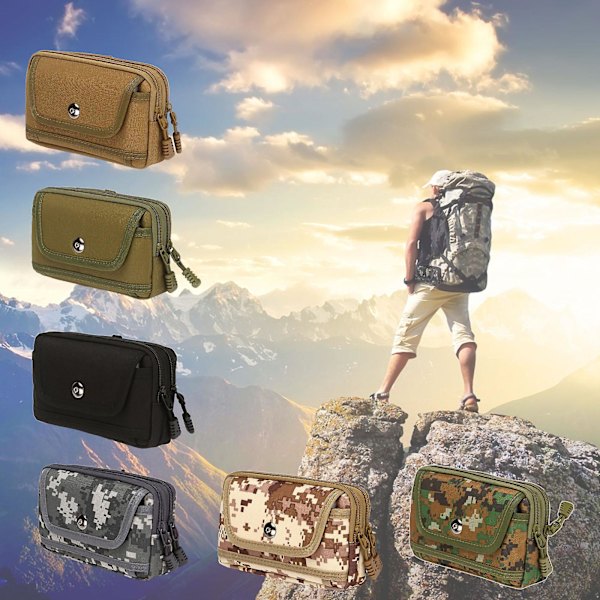Midjeväska Hållbar Jaktdesign Dekor Flerfunktions Utomhus Telefonficka OutdoorCamouflage 3