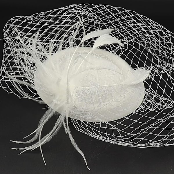 Naisten Fascinator-hattu Hääteejuhliin Päännauha Hiuspinni Hunnulla