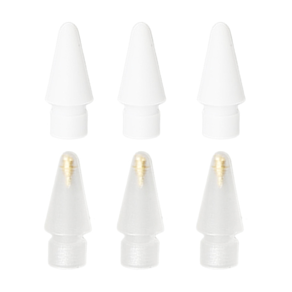 6pcs Replacement Pen Tips Fine Point Precise Control Sensitive Replacement Nibs for IOS Pencil 1st 2nd Generation