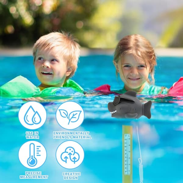 Flytande Pooltermometer med Snöre, Tecknad Pooltermometer, Flytande Pooltermometer Lätt att Läsa