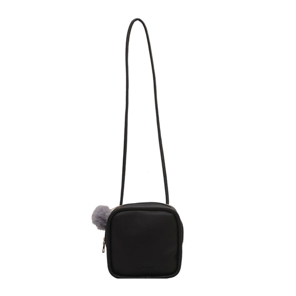 Avslappnad Mini Crossbody Väska för Kvinnor Präglad PU-Läder Liten Messenger Axelväska Vit