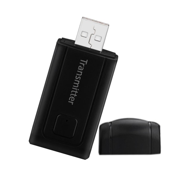 Trådlös Bluetooth-sändare Stereo Audio Musikanpassare för TV Telefon PC Y1x2Svart Black