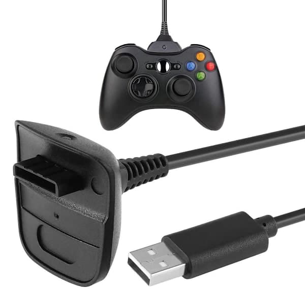 Opladerkabel til Xbox 360-controllere - 150 cm sort 80