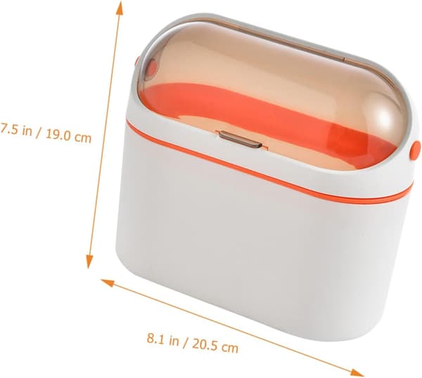 Wall-mounted Trash Can Small Kitchen Compost Bin Modern Lid Compact