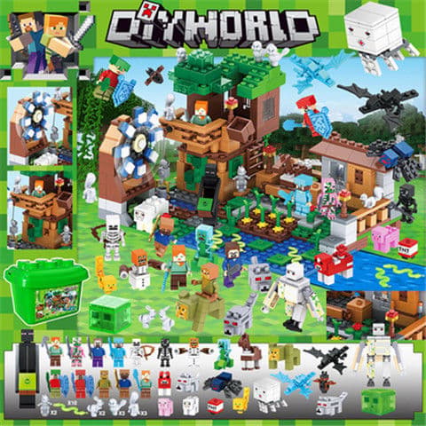 Pixel Adventure Building Blocks – Creative Building Toy for Boys *Four Evil Dragons* Four Evil Dragons