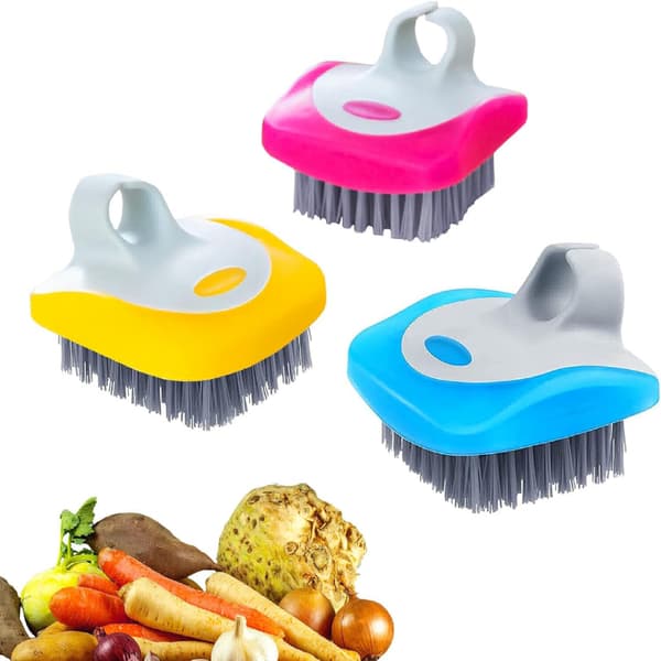 Vegetable Brush Potato Scrubber, Fruit Vegetable Cleaning Brush, Flexible