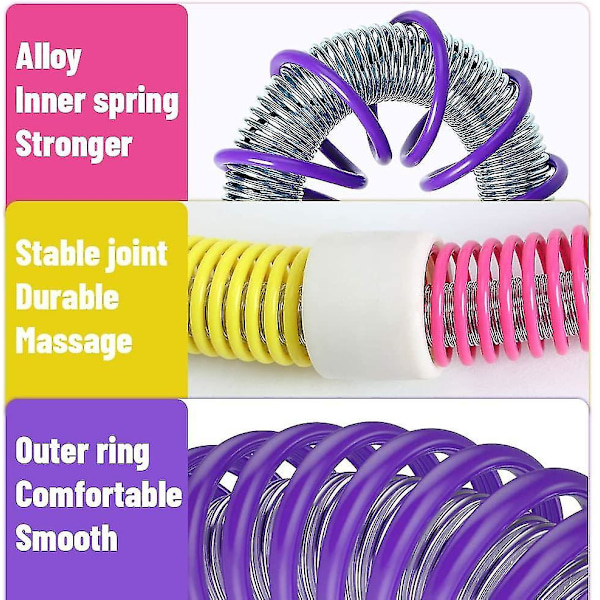 Träningshopp Collapsible Hoop med mjuka fjädrar för viktminskning Hula Hoops