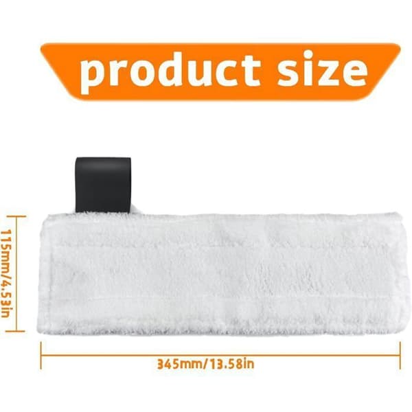 Pakke med 5 mikrofiberrengjøringsputer for Easy Fix SC1 SC2 SC3 SC4 SC5 damprenser