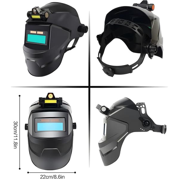 Automatic Darkening Welding Mask Head-Mounted Lightweight Mask, Welding Helmet Automatic Darkening, Automatic Darkening Welding Helmet, Large View Welding Visor