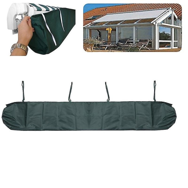 Utomhusmarkis Skyddande Överdrag Patio Markis Skyddande Överdrag, Rullgardin Skyddande Överdrag, Oxfordduk Damm (1st) 5mSvart