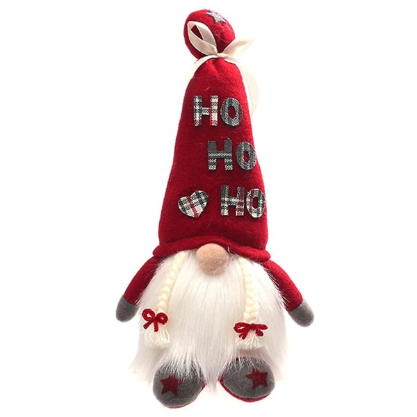 Plysj skandinavisk svensk Tomte Glow Elf Toy Holiday Gift BordplateB